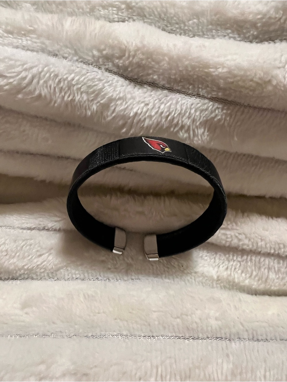 Arizona Cardinals Black Cuff Bracelet